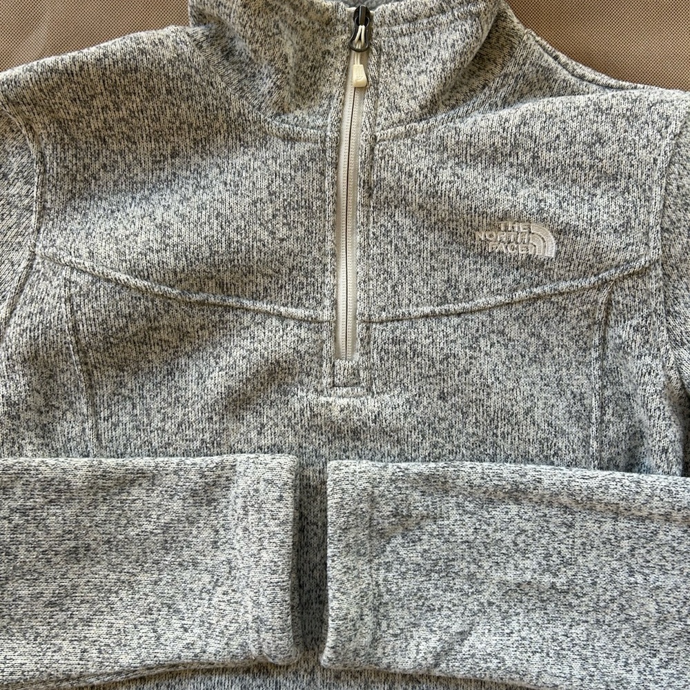 The North Face Heathered Gray Half-Zip Fleece